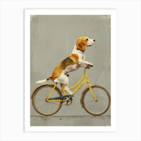 Beagle On A Bike Art Print