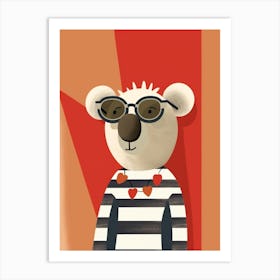 Little Koala 1 Wearing Sunglasses Art Print
