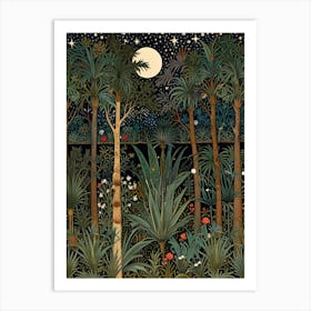 William Morris Night In The Jungle 1 Art Print