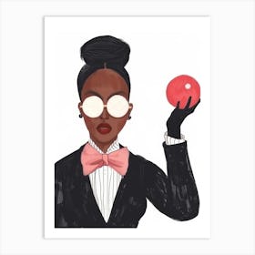 Black Woman In A Suit Art Print