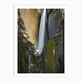 Horsetail Falls, United States Realistic Photograph (3) Art Print