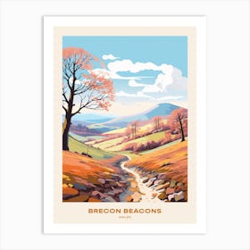 Brecon Beacons National Park Wales 2 Hike Poster Art Print