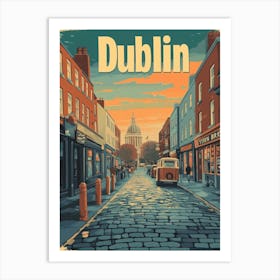 Aihrgdesign A Classic 1960s Travel Poster For Dublin 2 Poster