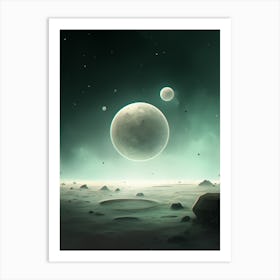 Planets In chaos Art Print