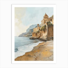 Kitsch Sicily Brushstrokes 2 Art Print