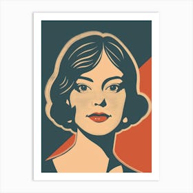 Woman'S Face 137 Art Print