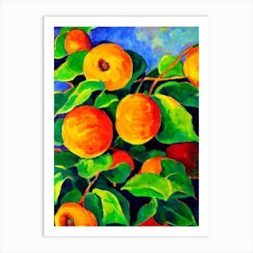 Kiwano Fruit Vibrant Matisse Inspired Painting Fruit Art Print