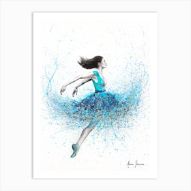 Aqua Sound Dance Art Print