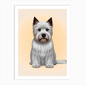 West Highland White Terrier Illustration Dog Art Print