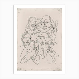 Group Of People Art Print