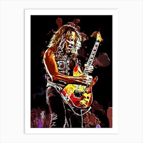 Kirk Hammett metallica band music 5 Art Print