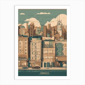 Cityscape 2 VECTOR ART Art Print