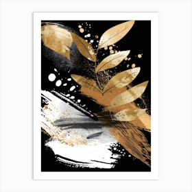 Gold Leaf Painting 8 Art Print