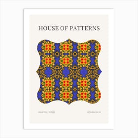 Textile Pattern Poster 9 Art Print