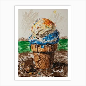 Ice Cream Cone 26 Art Print
