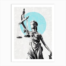 Lady Of Justice Art Print