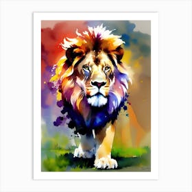 Lion Painting 4 Art Print