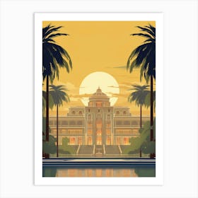 Dolmabahe Palace Modern Pixel Art 3 Art Print