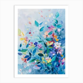 Abstract Flower Painting 13 Art Print