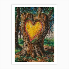 Heart Of A Tree Art Print