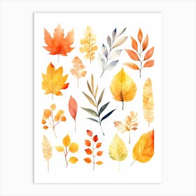 Cute Autumn Fall Scene 80 Art Print