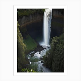 Manawaiopuna Falls, United States Realistic Photograph (2) Art Print