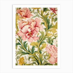 Floral Wallpaper 336 Art Print