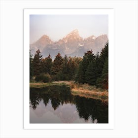 Wyoming Lake Scenery Art Print