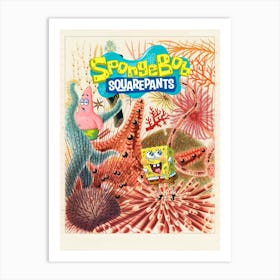 Spongebob Squarepants art pop Art Print