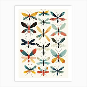 Colourful Insect 2 Illustration Art Print