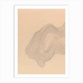 Abstract Wavy Lines 13 Art Print