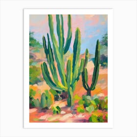 Cactus Impressionist 2 Painting Art Print