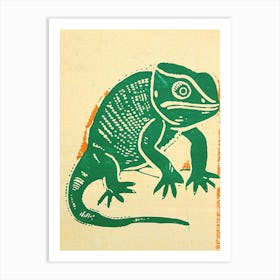 Mellers Chameleon Bold Block 2 Art Print