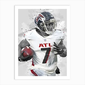 Bijan Robinson Atlanta Falcons Art Print