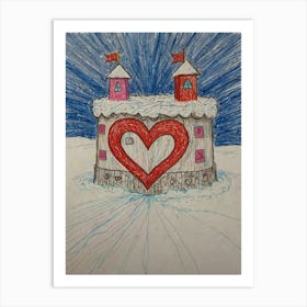 Valentine'S Day Castle 1 Art Print