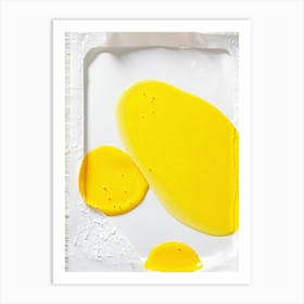 Signal Yellow Sheet Of Paper Transformed Into A Pop Up Masterpiece White Accents Highlighting Deep Art Print