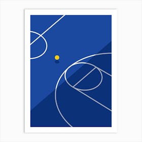 Basketball Court Art Print