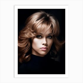 Color Photograph Of Jane Fonda Art Print