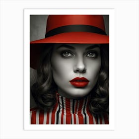 Red Hat 4 Art Print