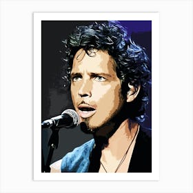 Audioslave Chris Cornell 7 Art Print