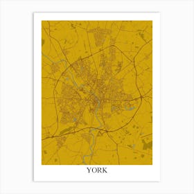 York Yellow Blue Art Print