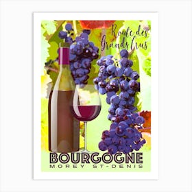 Bourgogne Morey St Denis Art Print