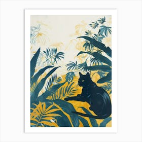 Cat In The Jungle 7 Art Print