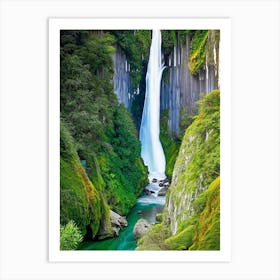 Karawau Gorge Waterfalls, New Zealand Majestic, Beautiful & Classic (2) Art Print