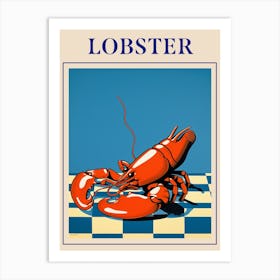 Lobster Seafood Poster Art Print