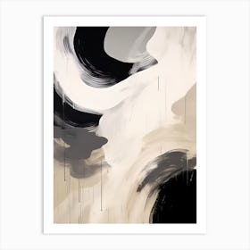 Black Art Painting 13 Art Print