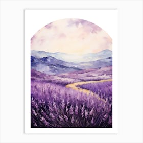 Lavender Field 1 Art Print