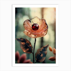 Resin, Glass Flower 3, Magical, Fantastical, Deamy Art Print