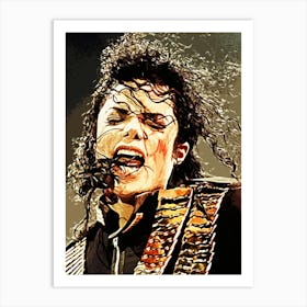 Michael Jackson king of pop music 35 Art Print