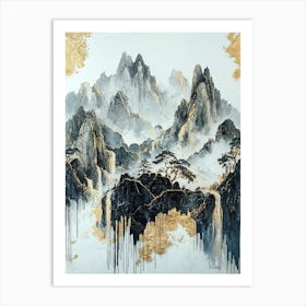 Drakensberg Glint Metallic Harmony Art Print